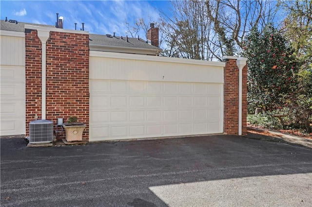 garage with central AC