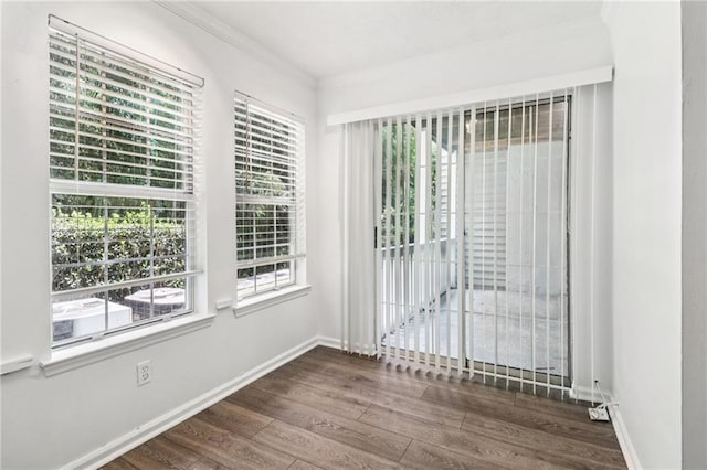 1931 Brian Way, Decatur, GA 30033 - spare room featuring ornamental molding, wood finished floors, plenty of natural light, and baseboards