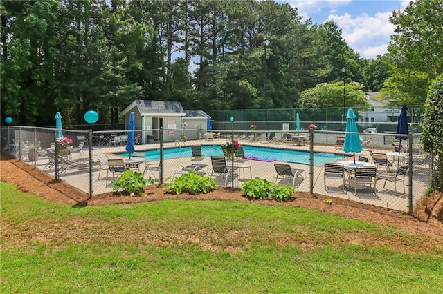 1931 Brian Way, Decatur, GA 30033 - community pool featuring a patio area and view of scattered trees