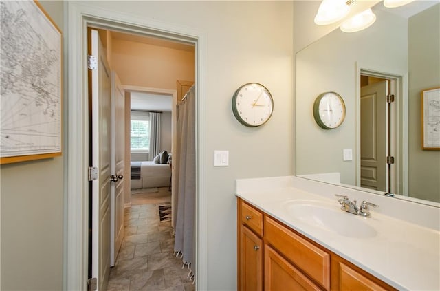 2535 Castlerock Ct, Cumming, GA 30041 - bathroom with vanity and stone finish flooring