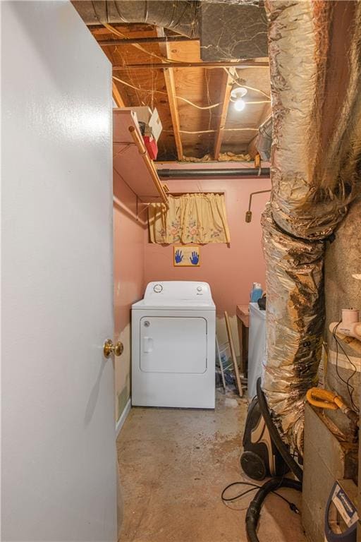 9760 Loblolly Ln, Roswell, GA 30075 - washroom with washer / dryer
