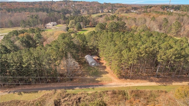 drone / aerial view featuring a rural view