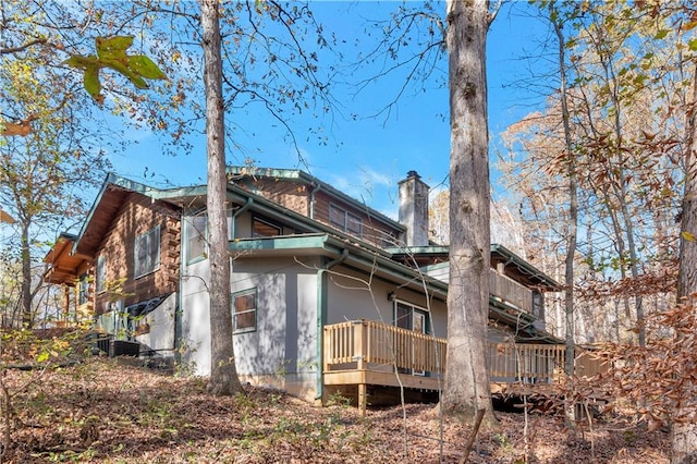 view of rear view of property