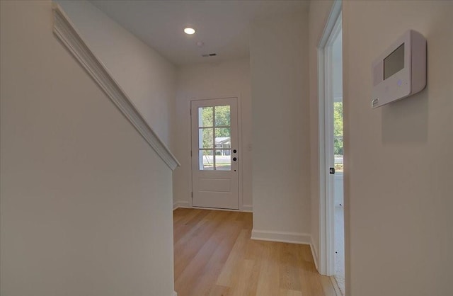 1919 Deco Dr, Kennesaw, GA 30144 - foyer entrance with light wood-style floors and recessed lighting