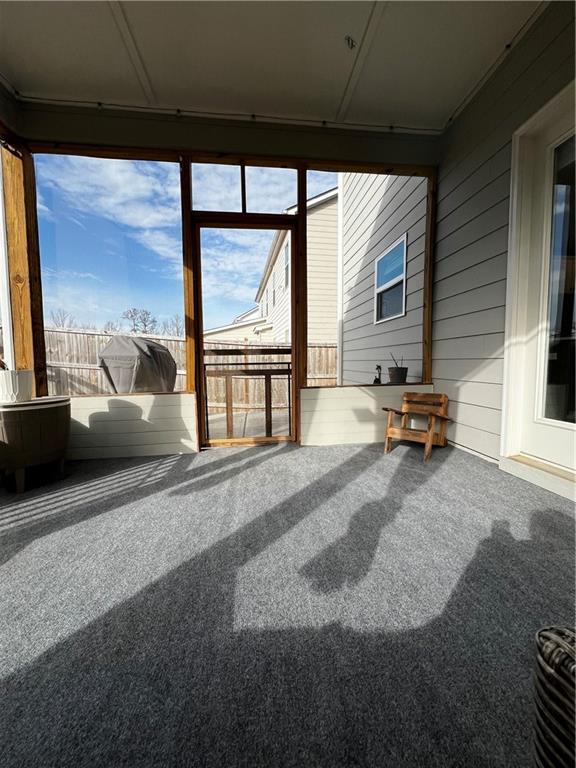 view of sunroom / solarium