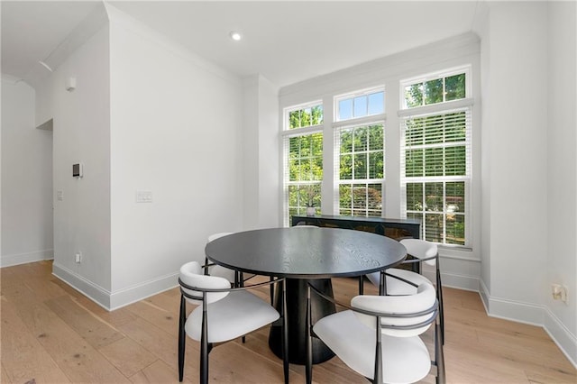 343 Concord St, Alpharetta, GA 30009 - dining space with baseboards and light wood-style floors