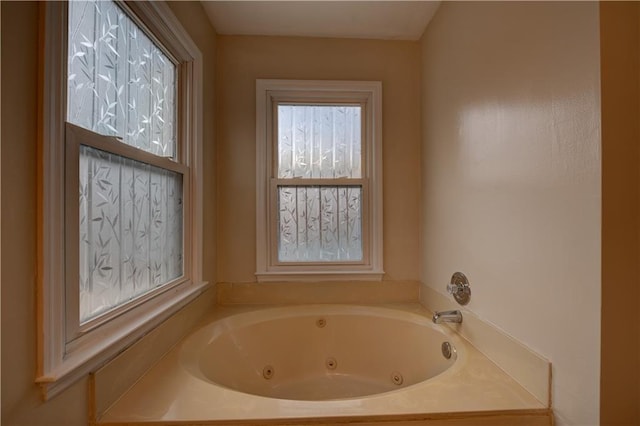 bathroom with a bathing tub