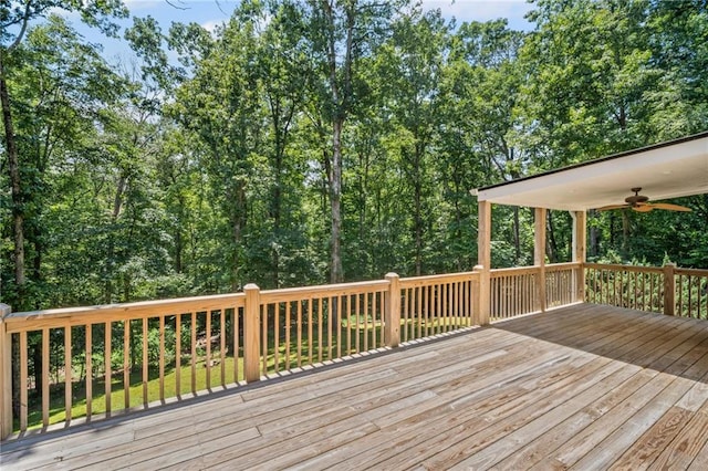 405 Sable Ct, Milton, GA 30004 - deck featuring a ceiling fan
