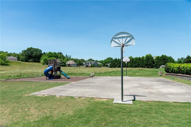 238 Lighthouse Cv SW, Adairsville, GA 30103 - view of sport court featuring a lawn and community basketball court