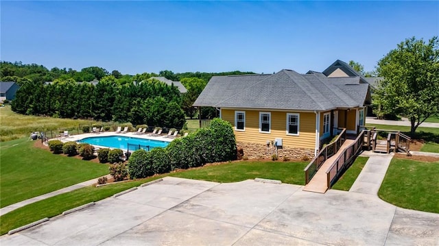 238 Lighthouse Cv SW, Adairsville, GA 30103 - view of pool featuring a yard