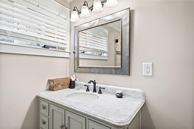 bathroom featuring vanity