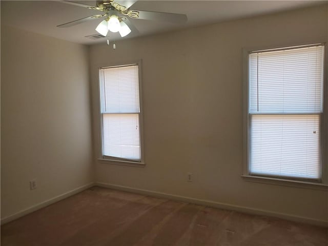 4217 Mill Grove Ln SW, Smyrna, GA 30082 - spare room featuring baseboards and ceiling fan