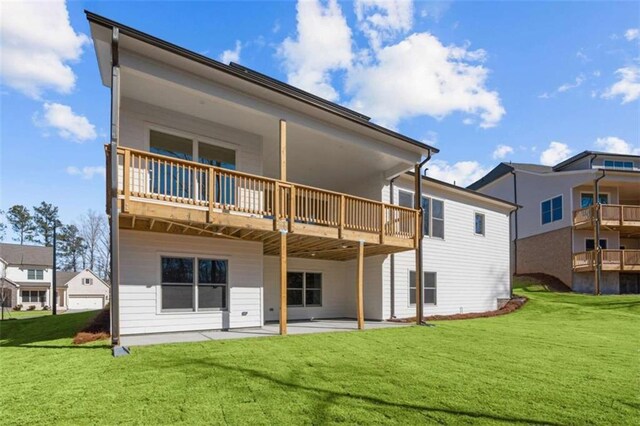 2023 Fern Mountain Ln, Marietta, GA 30064 - rear view of house with a yard, a patio area, and a deck