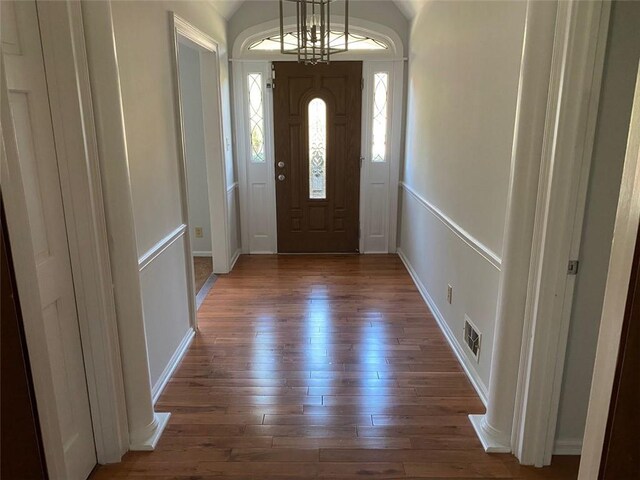 229 Smithstone Path, Fayetteville, GA 30214 - foyer entrance with dark wood-type flooring and visible vents