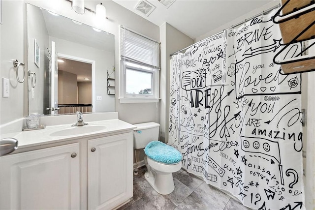 402 Homestead Dr, Dallas, GA 30157 - bathroom with vanity and a shower with curtain