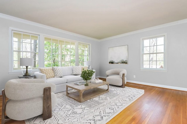 6795 Brandon Mill Rd, Atlanta, GA 30328 - living area with plenty of natural light, wood finished floors, ornamental molding, and baseboards