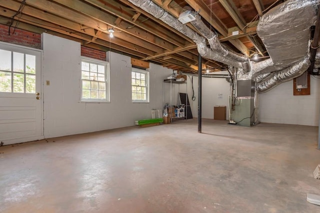6795 Brandon Mill Rd, Atlanta, GA 30328 - basement with heating unit and electric panel