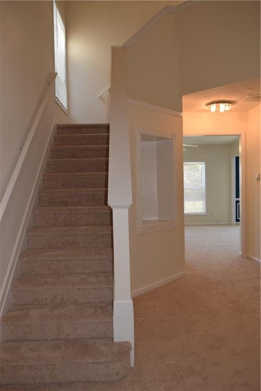 2955 Briaroak Dr, Duluth, GA 30096 - stairway with carpet flooring and baseboards