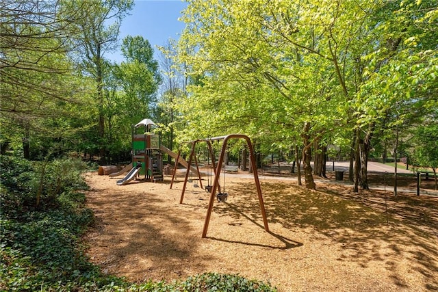 view of jungle gym