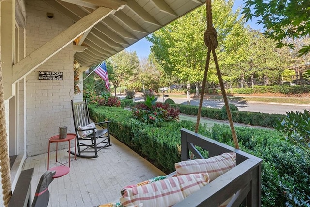 view of patio / terrace featuring a porch