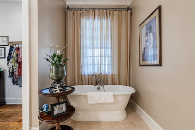 bathroom with a bathing tub