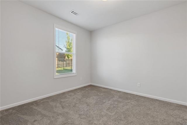 view of carpeted empty room