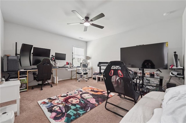 4989 Fawnwood Dr, Gainesville, GA 30504 - office space with a ceiling fan and carpet floors