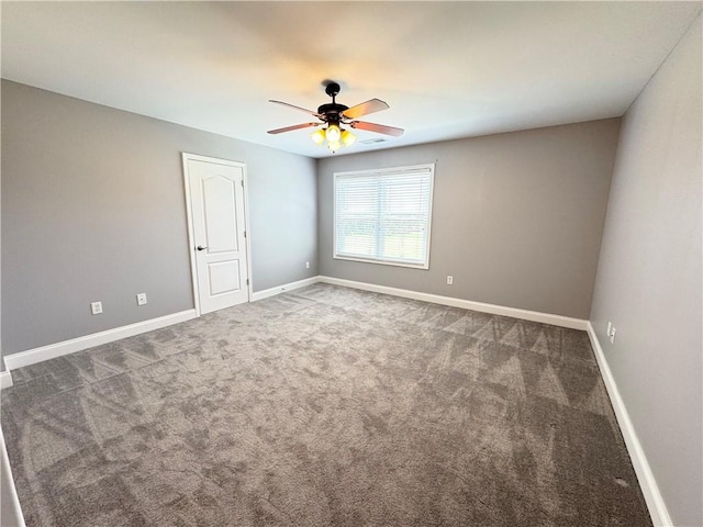 8967 Midlothian Ct, Winston, GA 30187 - unfurnished room with carpet, ceiling fan, and baseboards