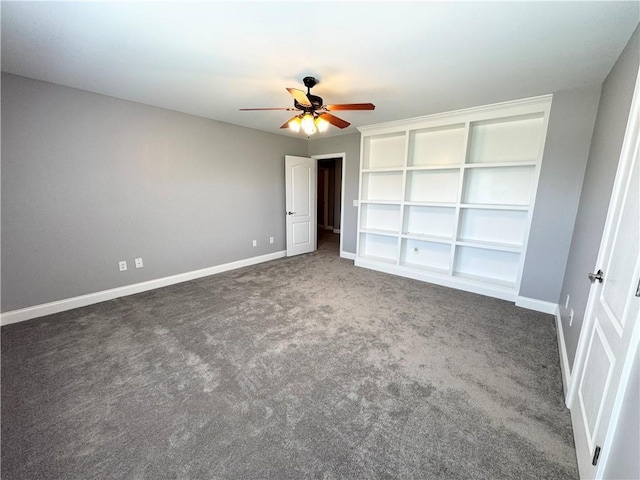 8967 Midlothian Ct, Winston, GA 30187 - unfurnished bedroom with carpet floors, baseboards, and a ceiling fan