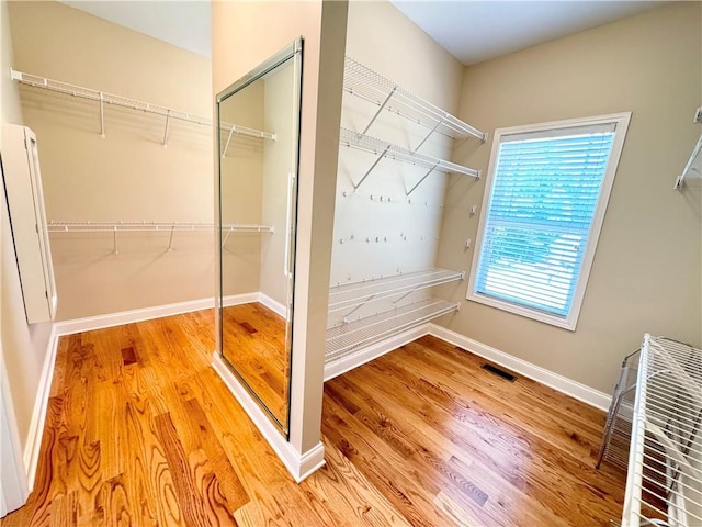 8967 Midlothian Ct, Winston, GA 30187 - walk in closet with wood finished floors