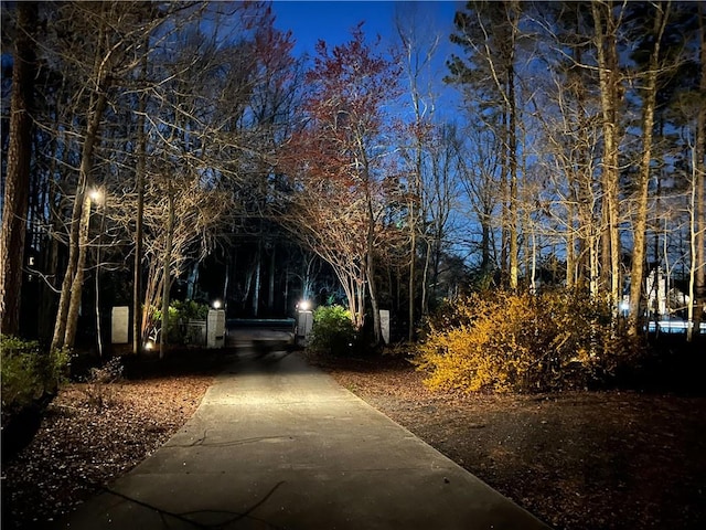 view of home's community featuring concrete driveway