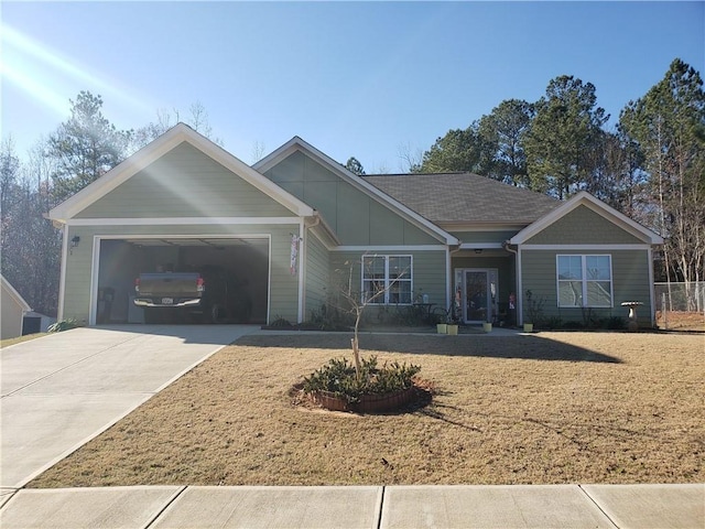 ranch-style house with a garage