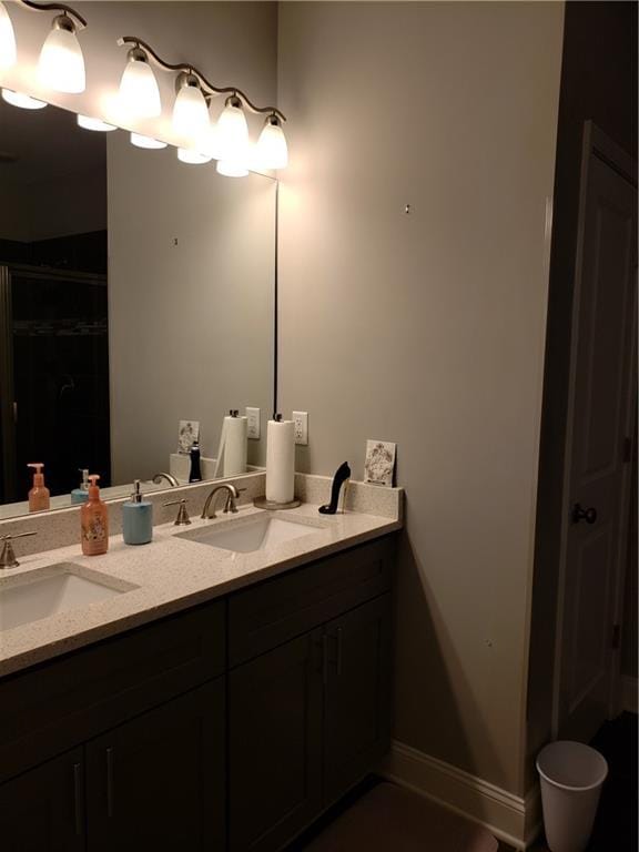 bathroom featuring vanity