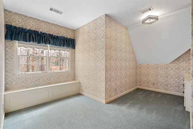 1585 Lazy River Ln, Sandy Springs, GA 30350 - bonus room with visible vents, wallpapered walls, and carpet