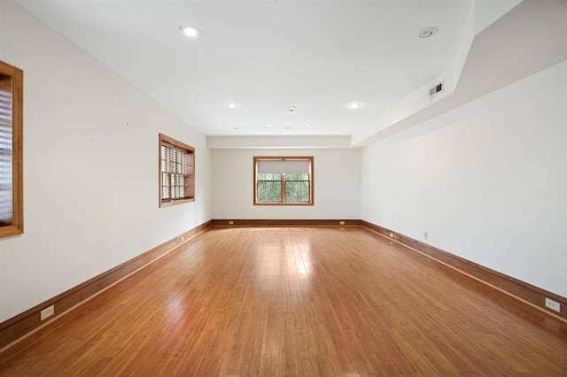 1585 Lazy River Ln, Sandy Springs, GA 30350 - unfurnished room with baseboards, visible vents, light wood finished floors, and recessed lighting