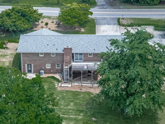 view from above of property