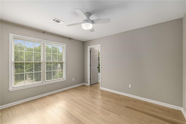 600 Oakmont Hl, Duluth, GA 30097 - spare room with a ceiling fan and light wood-style floors