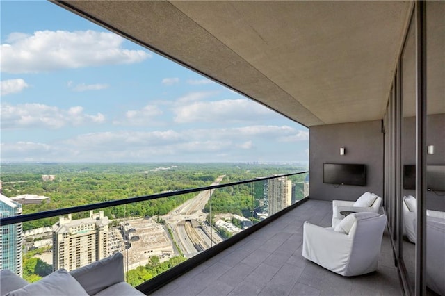 view of balcony