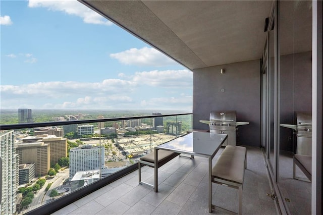 balcony with grilling area