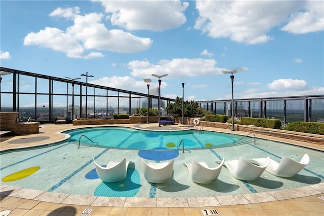view of pool