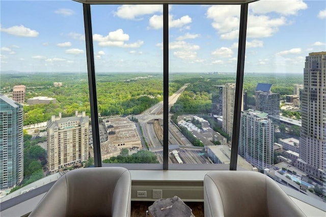 view of sunroom