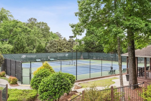 view of tennis court