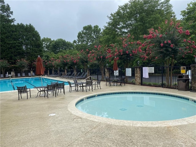 view of pool with a patio area