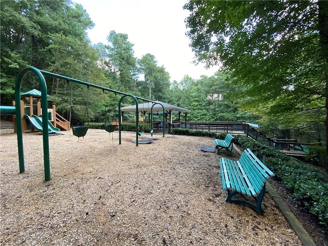 view of play area