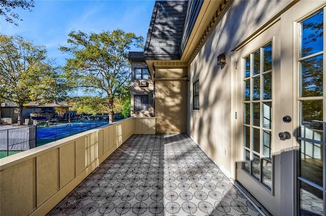 view of patio / terrace featuring a balcony