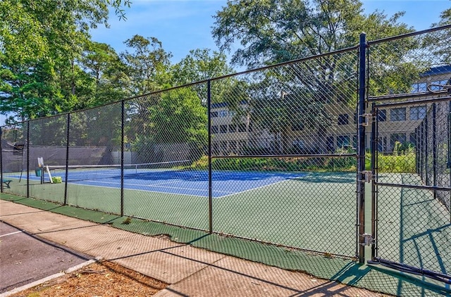 view of tennis court