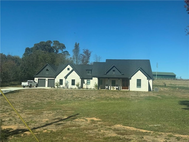 exterior space with a front yard