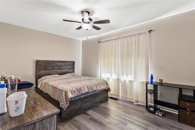 4146 Monclair Dr, Columbus, GA 31907 - bedroom with wood finished floors and ceiling fan