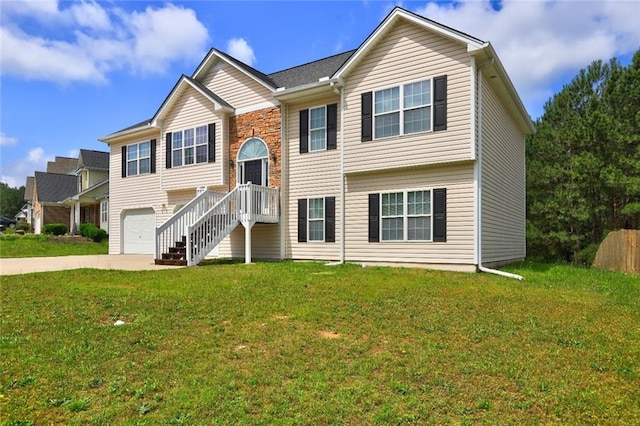 154 Jerry Allen Rdg, Dallas, GA 30132 - split foyer home featuring driveway, a garage, and a front yard