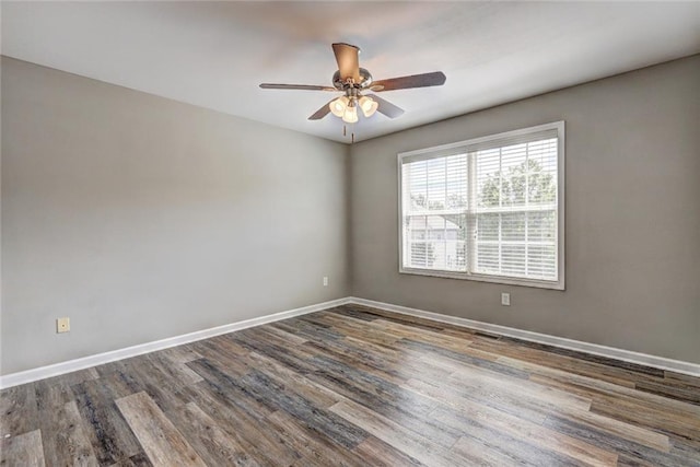154 Jerry Allen Rdg, Dallas, GA 30132 - unfurnished room featuring wood finished floors, baseboards, and ceiling fan